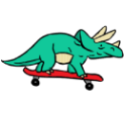 Skater_Dino Discord & Slack Emoji