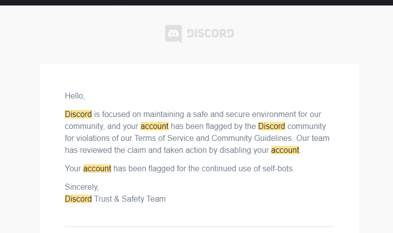 Bot Terminating Discord Email How to appeal a Discord account suspension - Emoji.gg Blog