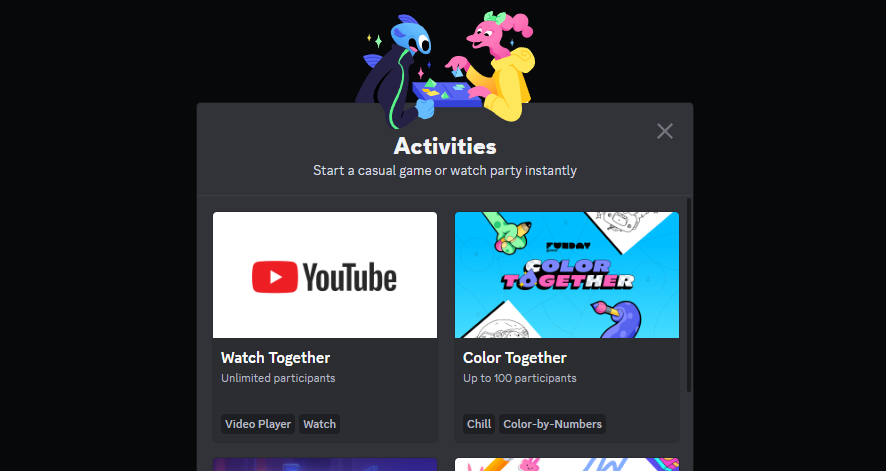 How to use Discord activities