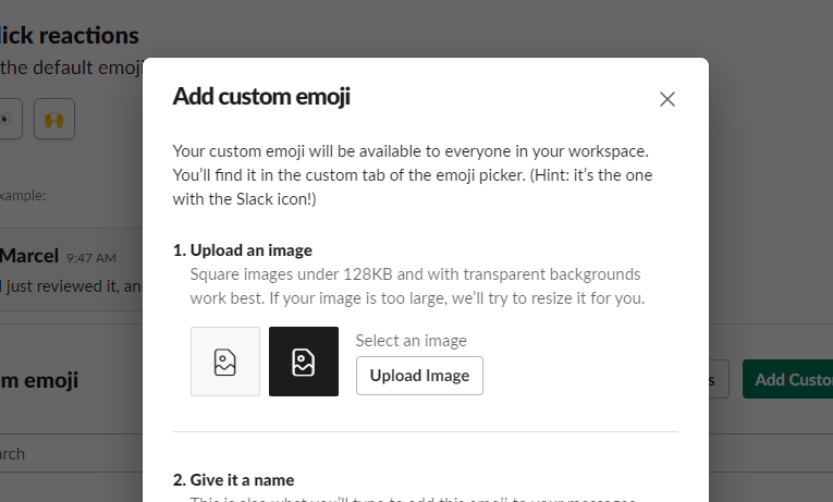 How to add emojis to Slack